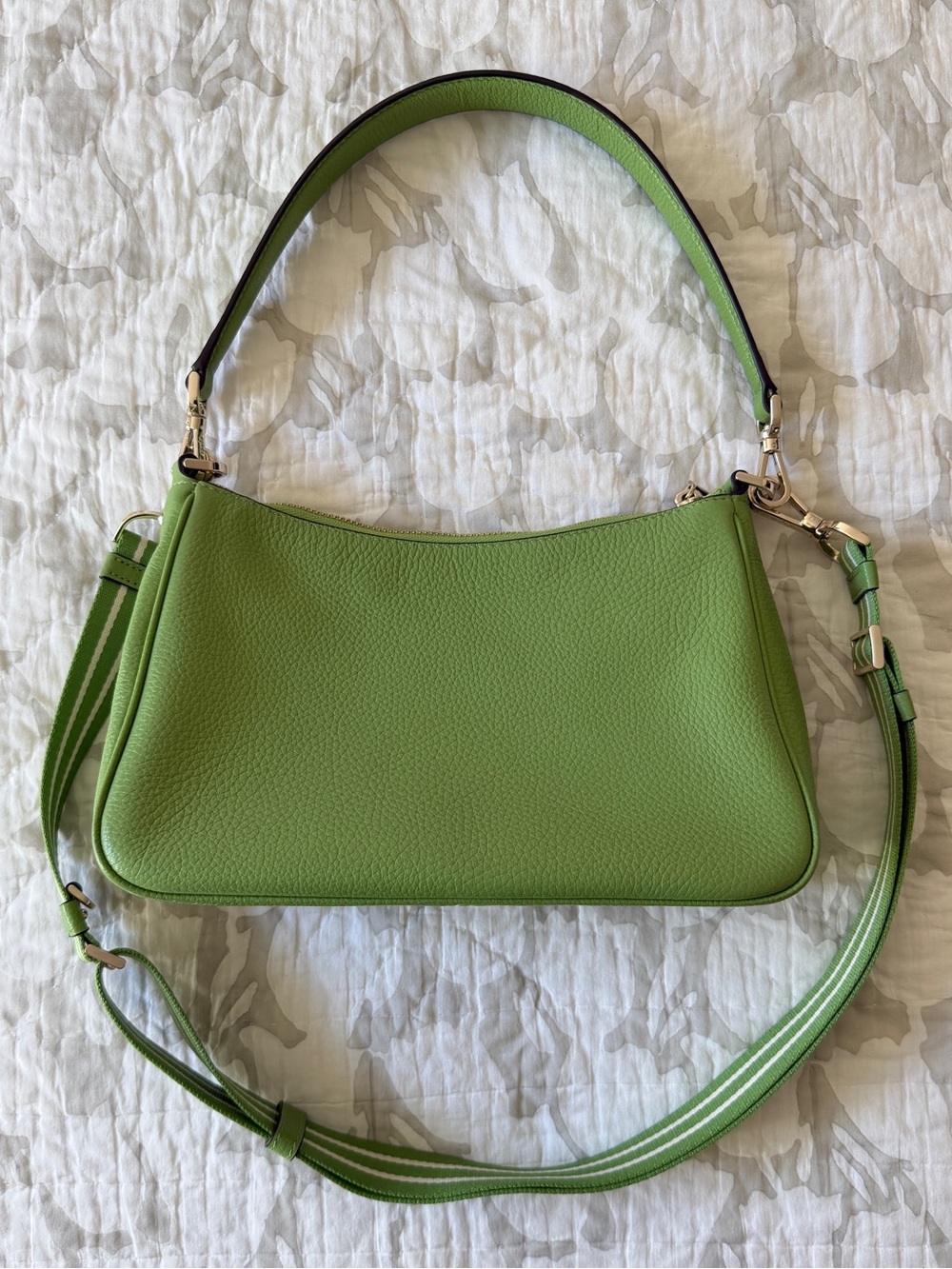 Kate Spade Rosie Shoulder Bag in Turtle Green with Crossbody Strap - Picture 4 of 14